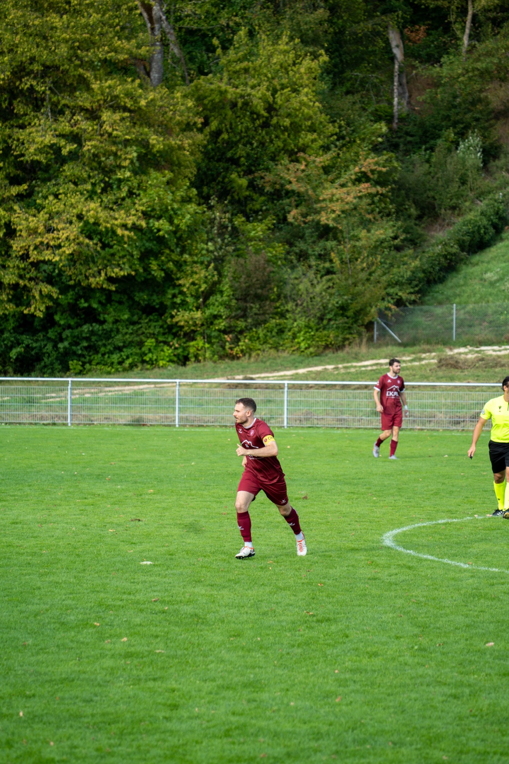 Fussballspieler in Bewegung