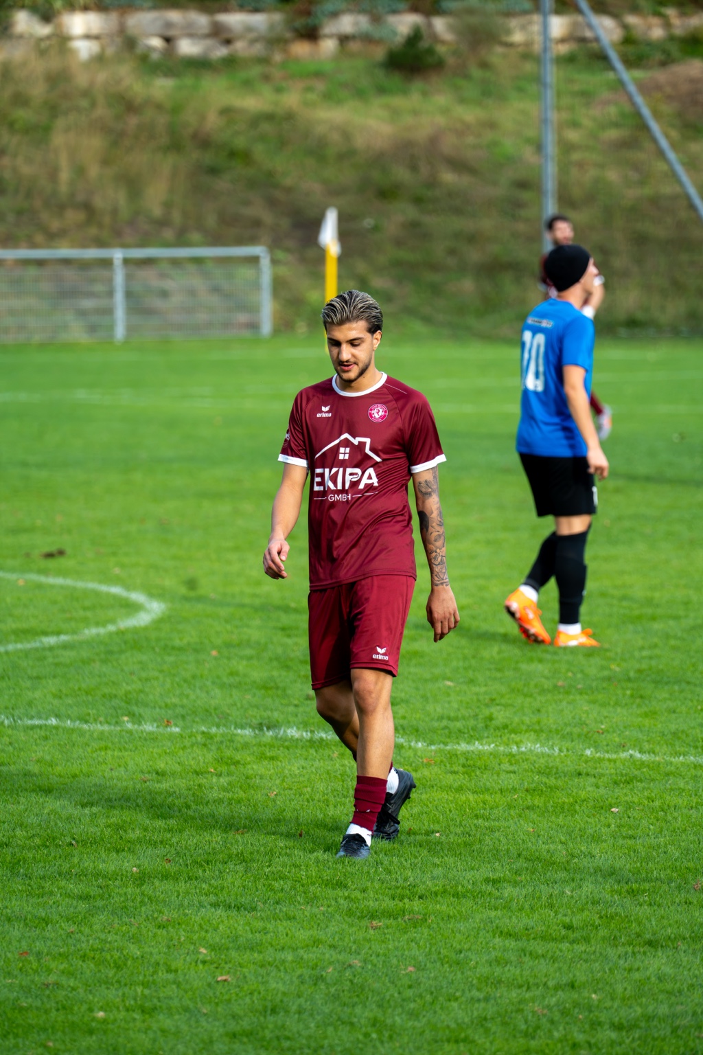 Fussballspieler auf dem Spielfeld
